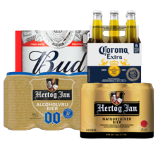 Hertog Jan, Hertog Jan 0.0%, Hertog Jan Grand Pilsener, Corona of Bud